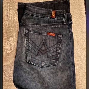 7 for all mankind dark wash A stitch
